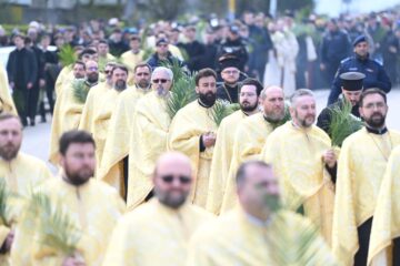 Procesiunea de Florii, organizată în municipiul Suceava, în ajunul praznicului „Intrării Domnului în Ierusalim”