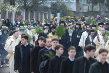 Procesiunea de Florii, organizată în municipiul Suceava, în ajunul praznicului „Intrării Domnului în Ierusalim”