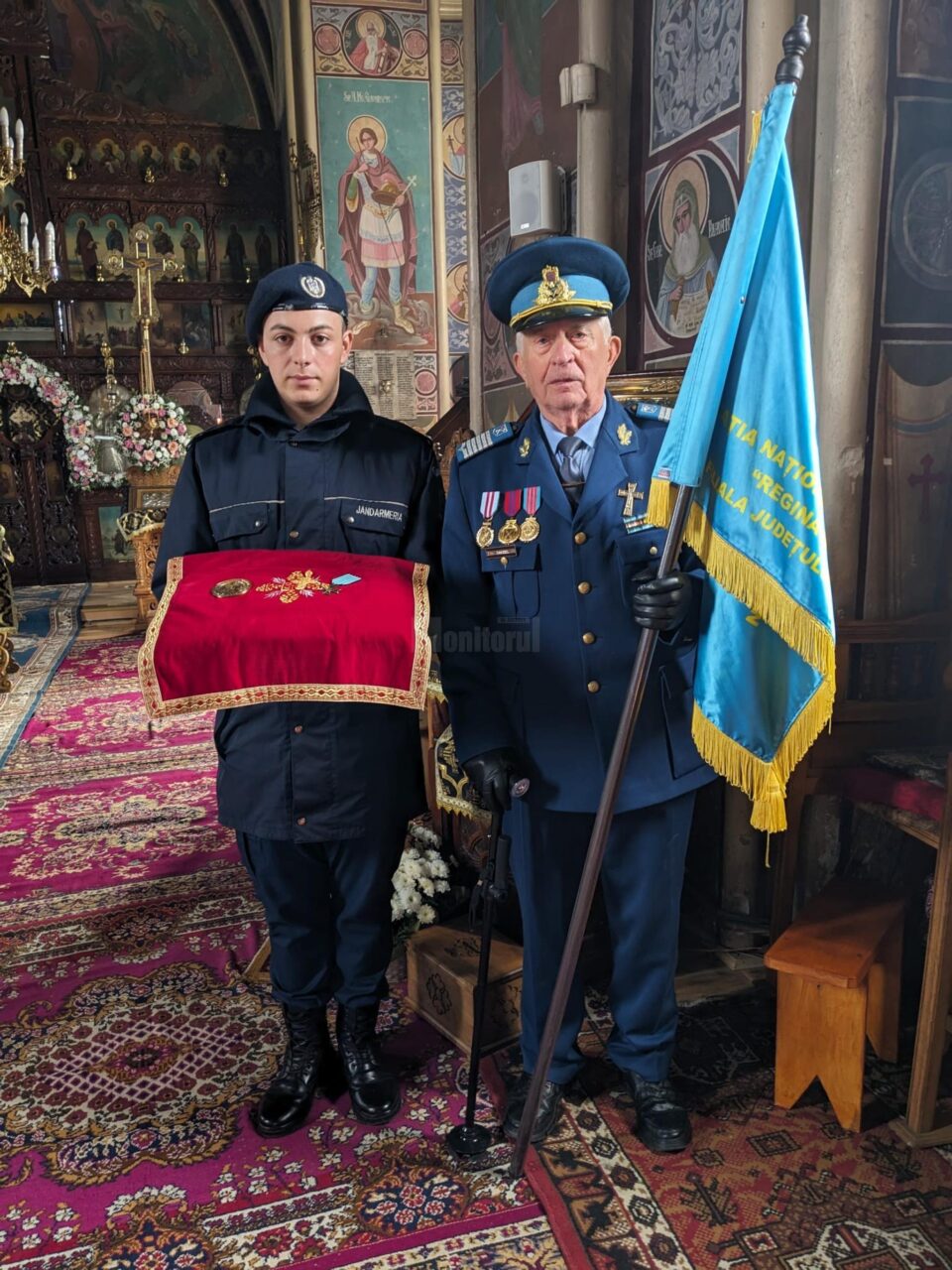 Veteran de război, condus pe ultimul drum, cu onoruri militare, la 102 ani