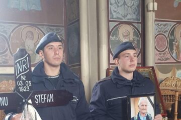 Veteran de război, condus pe ultimul drum, cu onoruri militare, la 102 ani