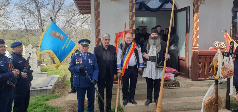 Veteran de război, condus pe ultimul drum, cu onoruri militare, la 102 ani
