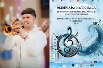Daniel Marius Asmarandei, din clasa a XII-a, trompetă, a câștigat Premiul I