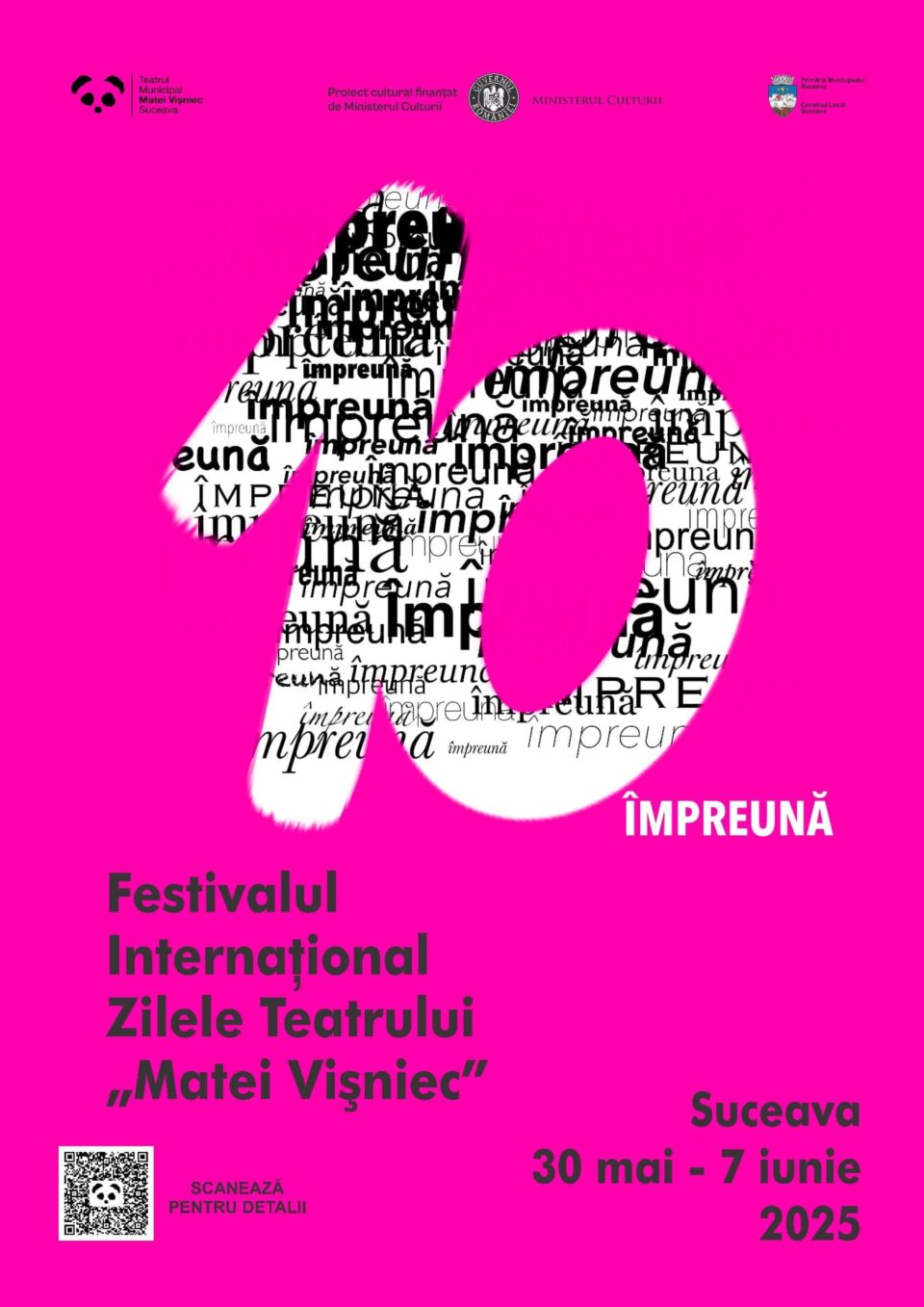 Afisul Festivalului Internațional ”Zilele Teatrului Matei Vișniec” editia 2025