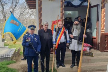Veteran de război, condus pe ultimul drum, cu onoruri militare, la 102 ani