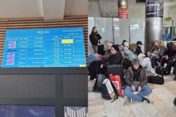 Zborul de marți de la Suceava la Londra a avut o întârziere de 575 de minute