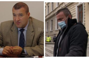 Comisarul-șef Radu Obreja și Mihail Martin, ofițer al Direcției Generale Anticorupție