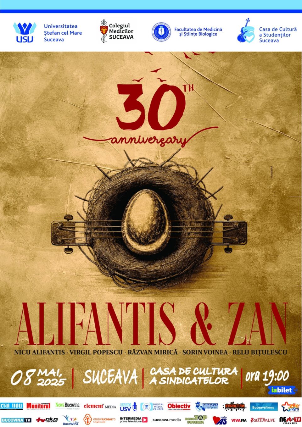 „Alifantis & Zan”, concert pe scena Casei de Cultură a Sindicatelor Suceava