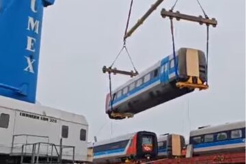 Primul lot de trenuri private ajuns în România