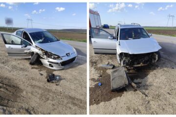 Două femei rănite după ce un șofer nu s-a asigurat la intrarea pe E 85