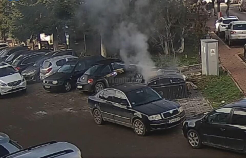 Container de deșeuri incendiat de un sucevean iresponsabil