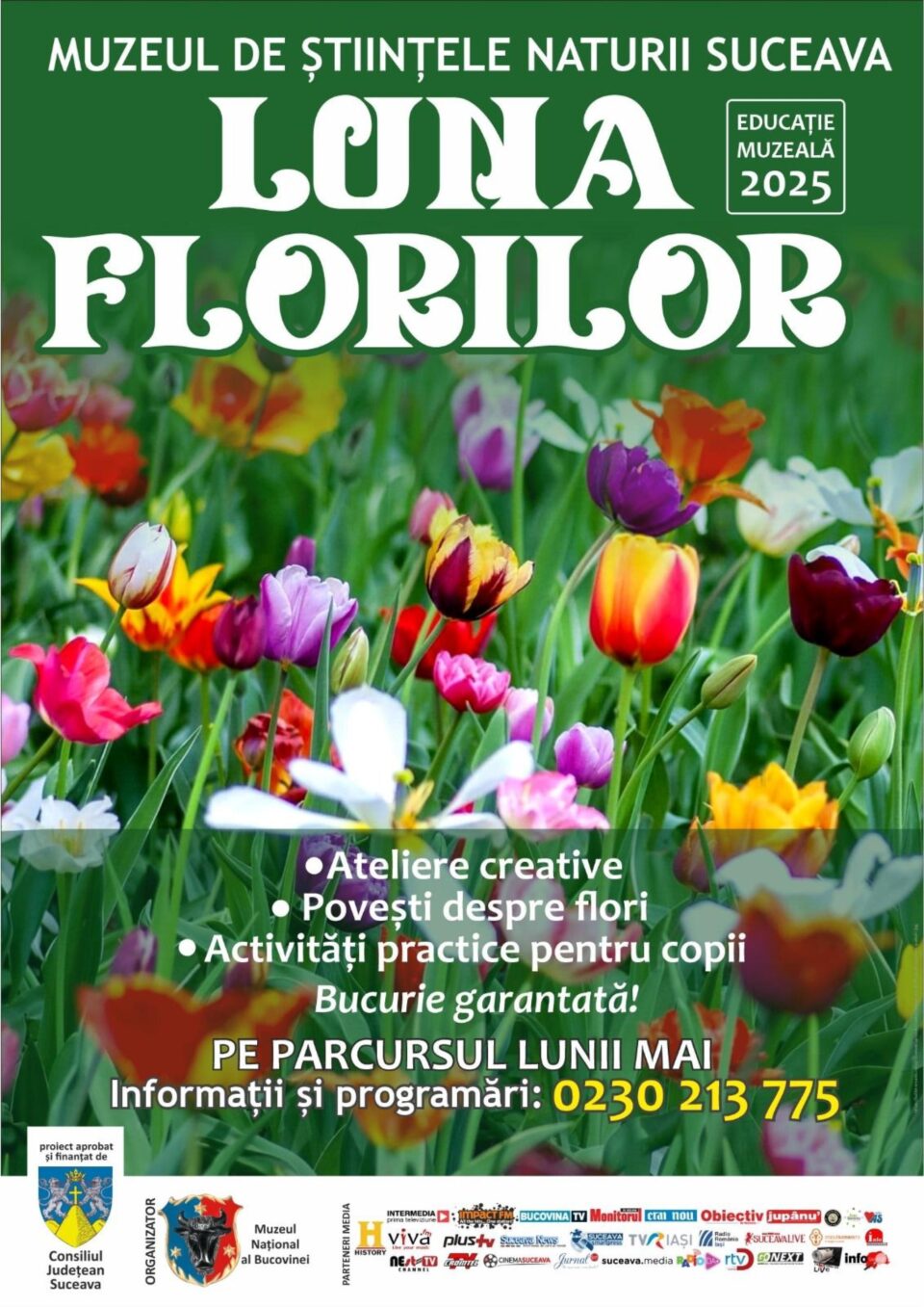 „Luna Florilor”, educație muzeală la Muzeul de Științele Naturii, în luna mai