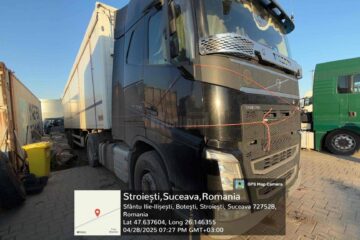 Tir confiscat pentru transport de deșeuri fără acte de proveniență și de destinație