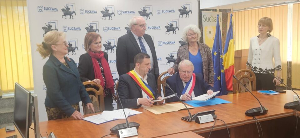 Noua „Carte de Înfrățire” între orașele Suceava și Laval, semnată la 15 ani de parteneriat