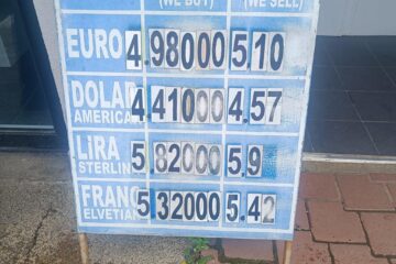 Euro a depășit 5 lei la cursul oficial, în doar jumătate de oră