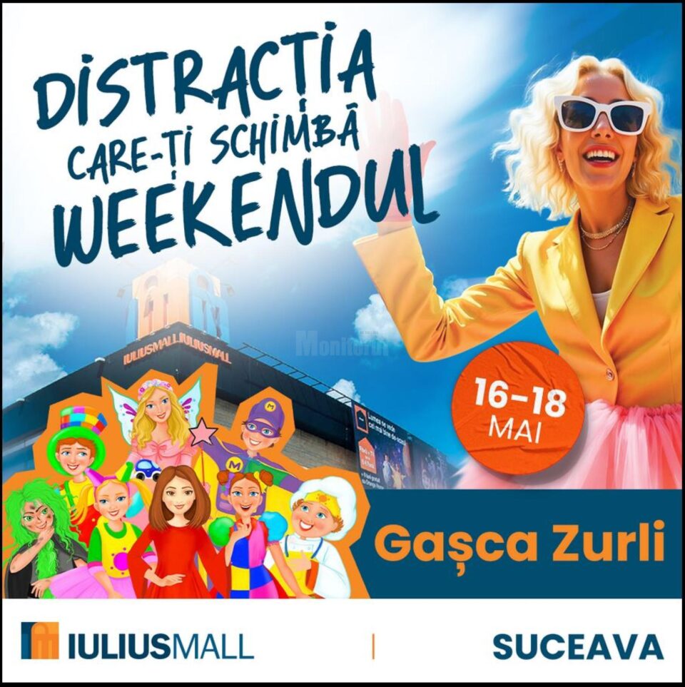 Killa Fonic, Smiley și Gașca Zurli vin la Iulius Mall Suceava, în perioada 16-18 mai!