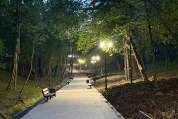 Parcul Sipote, după lucrările de reabilitare