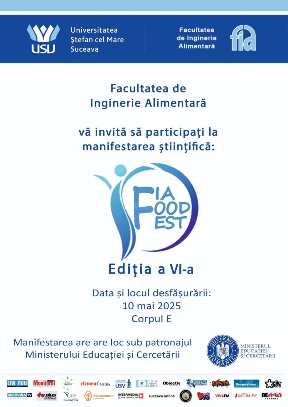 Concurs studențesc de produse alimentare inovative, sâmbătă, la Universitate
