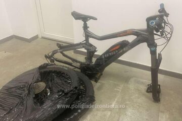 Bicicletă în valoare de 20.000 de lei, furată din Germania, găsită în mașina unui ucrainean