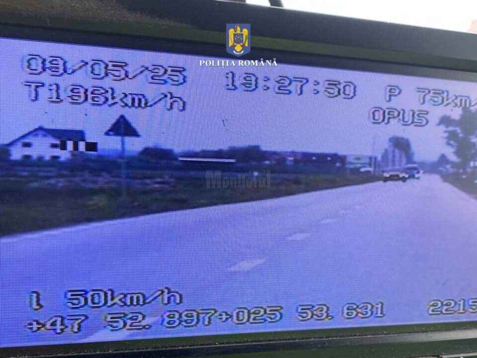 Radarul a indicat o viteză de 196 km/h