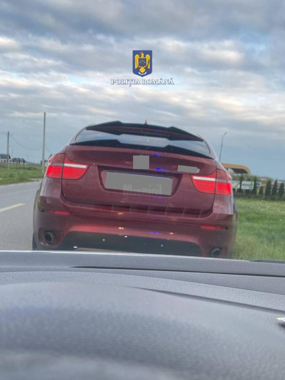 Mașina cu care circula vitezomanul