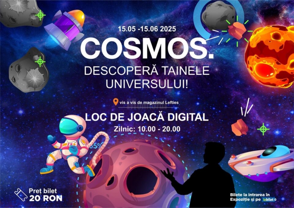 Locul de joacă digital Cosmos îi introduce pe cei mici și cei mari deopotrivă în lumea fascinantă a Universului