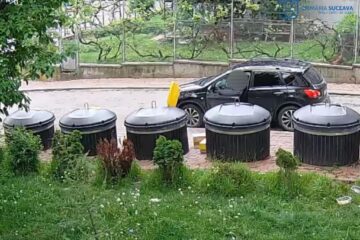 Gunoi aruncat din mașină