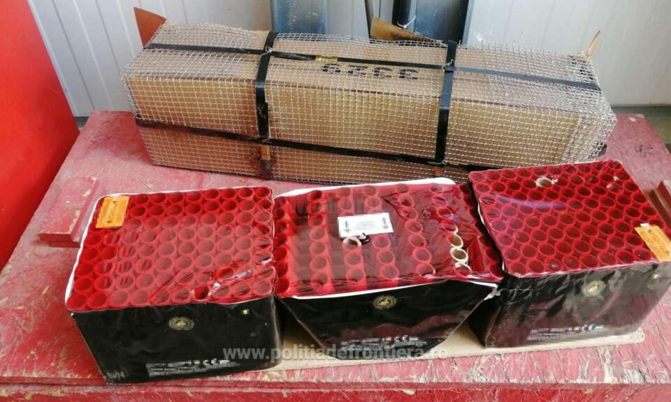 Obiecte pirotehnice confiscate