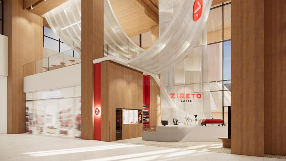 Conceptul arhitectural al viitoarei cafenele din Iulius Mall Suceava exploatează la maximum spațiul vitrat și lumina naturală, fiind dezvoltat în Hong Kong de o casă de arhitectură