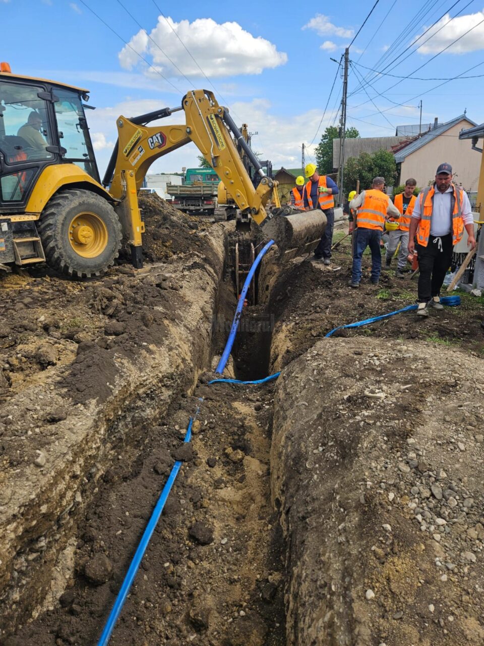 Se lucrează intens la cel mai ambițios proiect demarat în comuna Ipotești în ultimii ani