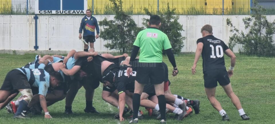 Sucevenii, in negru, s-au calificat in finala mare a campionatului national de rugby juniori I