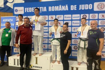 Alexandru Moroșan și antrenoarea Gabriela Coștiug