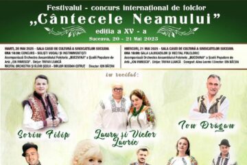 Festivalul-Concurs „Cântecele Neamului”, marți și miercuri, pe scena Casei de Cultură a Sindicatelor Suceava