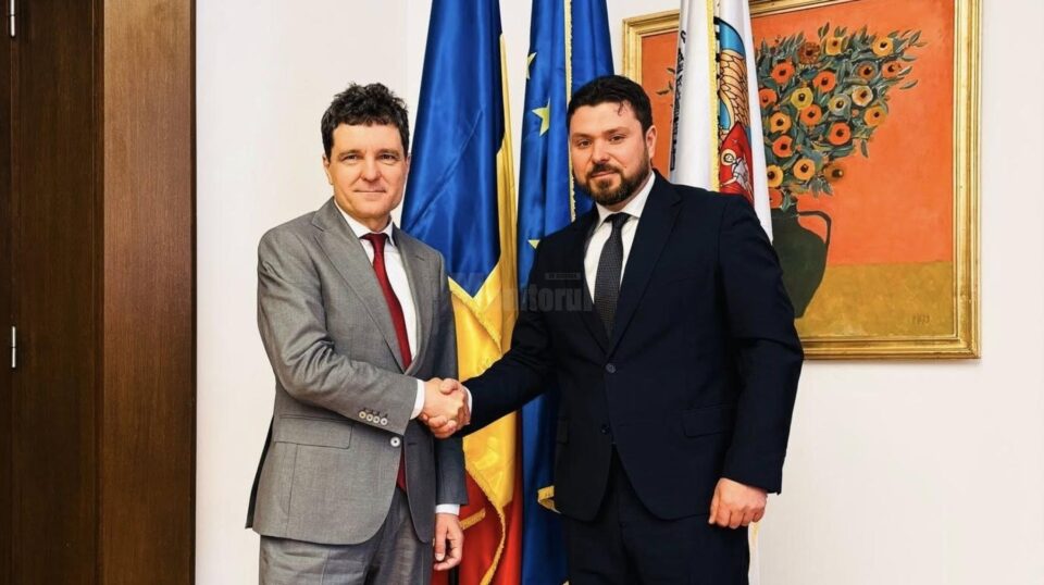 Primarul Bogdan Loghin și noul președinte al României, Nicușor Dan