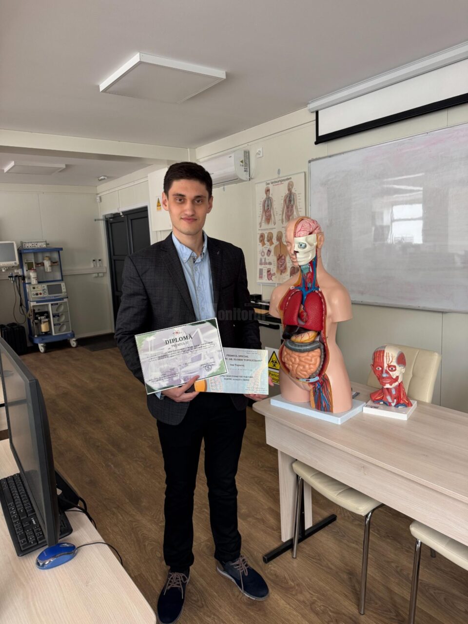 Studentul Ion Toporeț de la FIESC, premiat la Conferința de Bioinginerie de la Iași