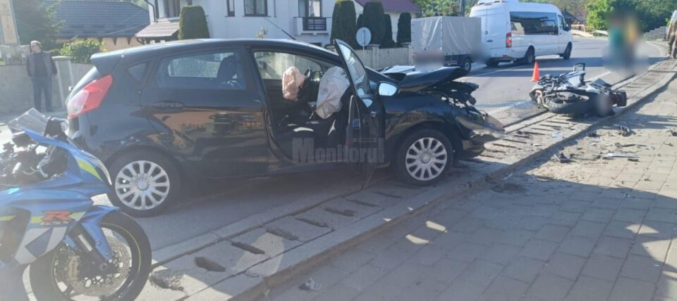 Accidentul rutier care s-a produs miercuri după-amiază, la Păltinoasa