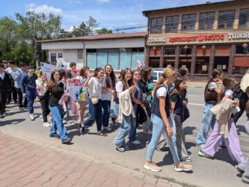 Marșul „Antiviolență, antidrog, antitutun și de prevenire a accidentelor rutiere”