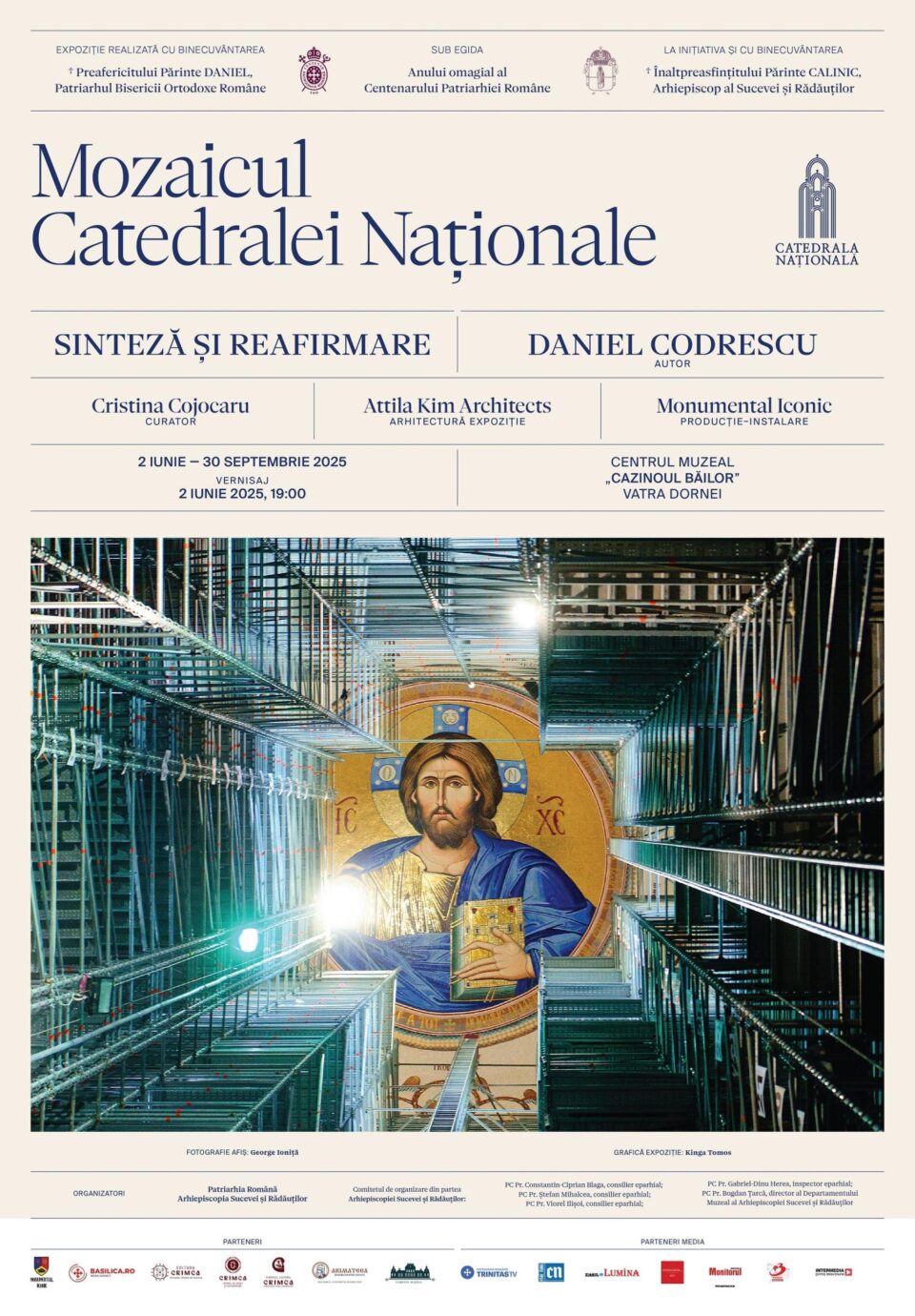 Mozaicul Catedralei Naționale va putea fi admirat la Centrul Muzeal „Cazinoul Băilor” Vatra Dornei