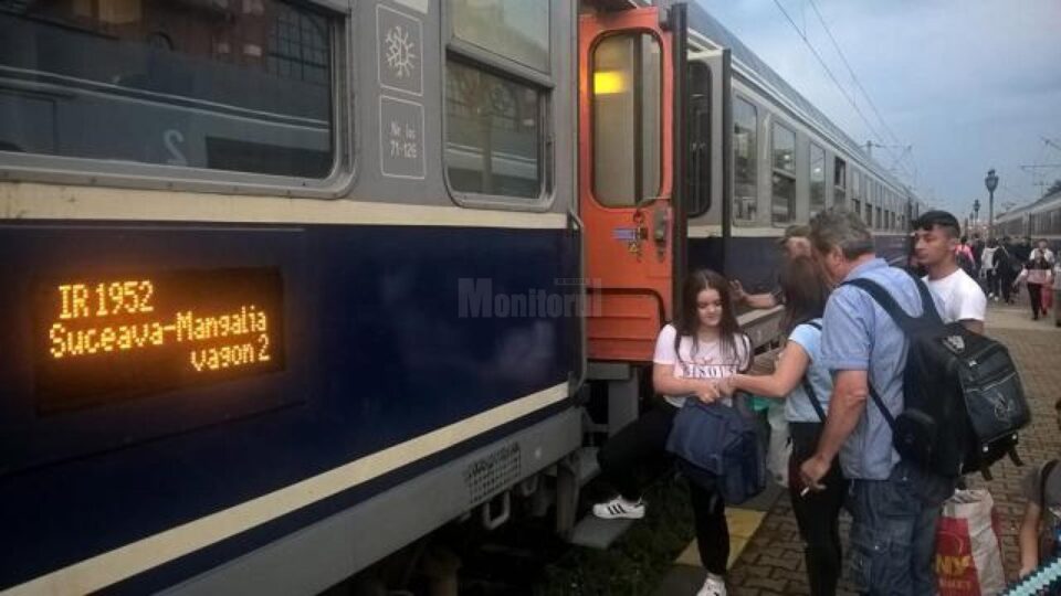 Trenul sezonier Suceava – Mangalia va circula din 13 iunie