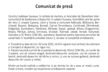 Comunicat de presă