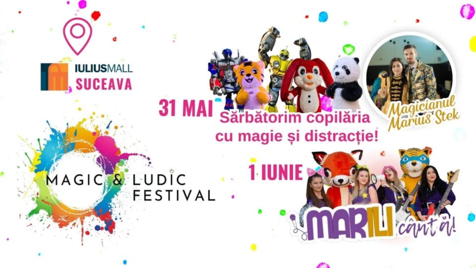 Festival pentru copii, trasee de escaladă, roboții Optimus și Bumblebee, activități interactive și spectacole speciale, la Iulius Mall Suceava