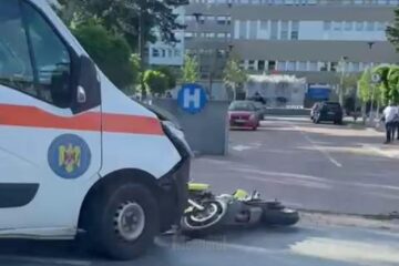 Accidentul din fața Spitalului Județean