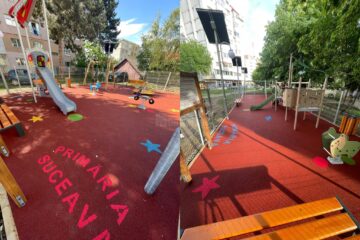 Două noi locuri de joacă pentru copii, inaugurate în cartierul Zamca, în Parcul „Bebelușul” și în cartierul Burdujeni, pe strada Păcii