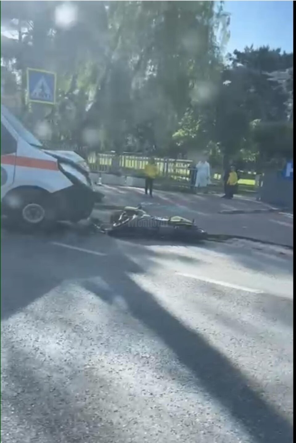 Accidentul din fața Spitalului Județean