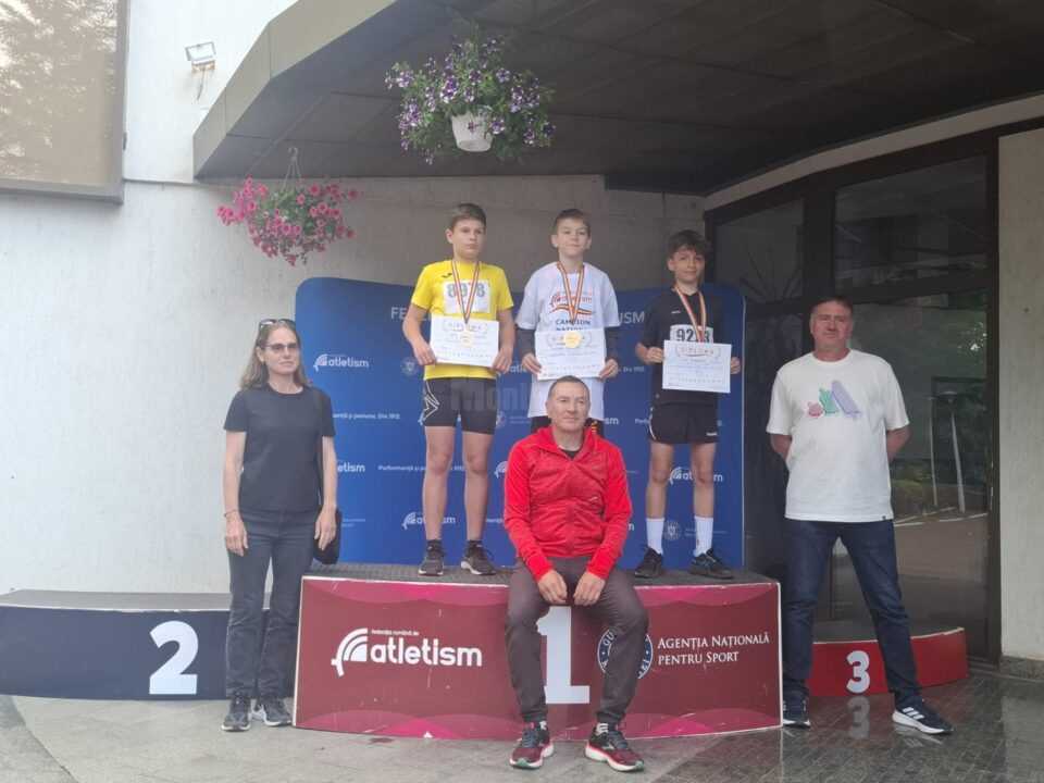 Eusebiu Constantin Prisacă pe cea mai înaltă treaptă a podiumului de premiere