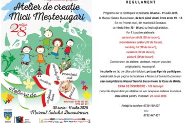Au început înscrierile pentru Atelierul de creație „Micii Meșteșugari”