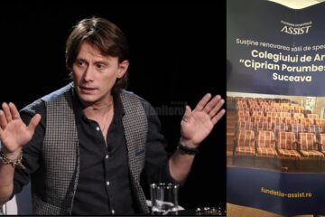 Marius Manole. În dreapta, pliantul pe care l-a primit