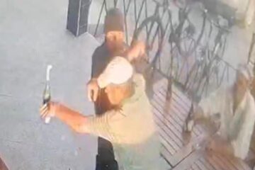 Agresiunea cu un cuțit artizanal de pe terasa unui magazin s-a lăsat cu rețineri