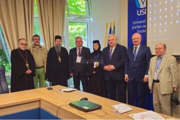 Înaltpreasfințitul Părinte Calinic a primit vizita delegației Universității de Stat din Chișinău, Republica Moldova