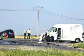 Accidentul de la Făurei. Foto ISU Brăila
