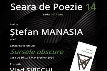 Poetul Ștefan Manasia, invitat la Suceava, la Seara de Poezie 14